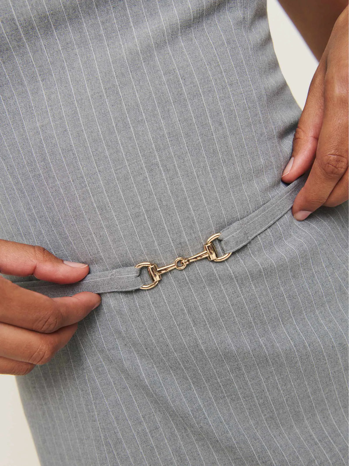 Grey Pinstripe