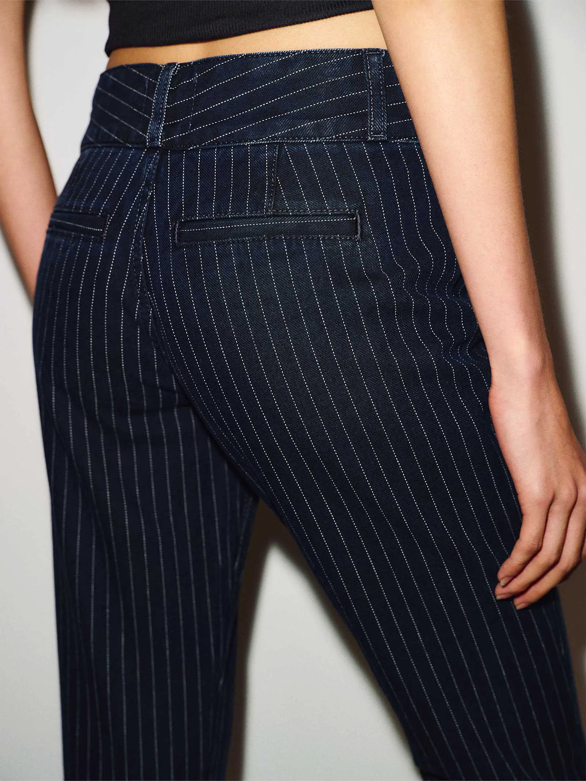 Indigo Pinstripe