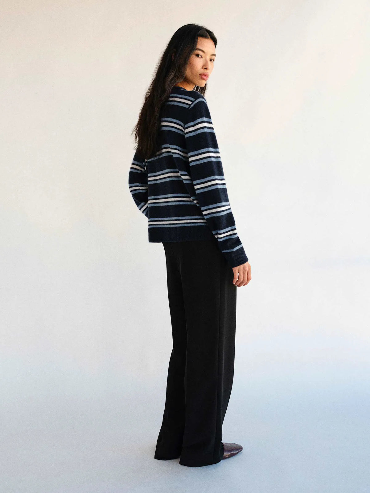 Navy Multi Stripe