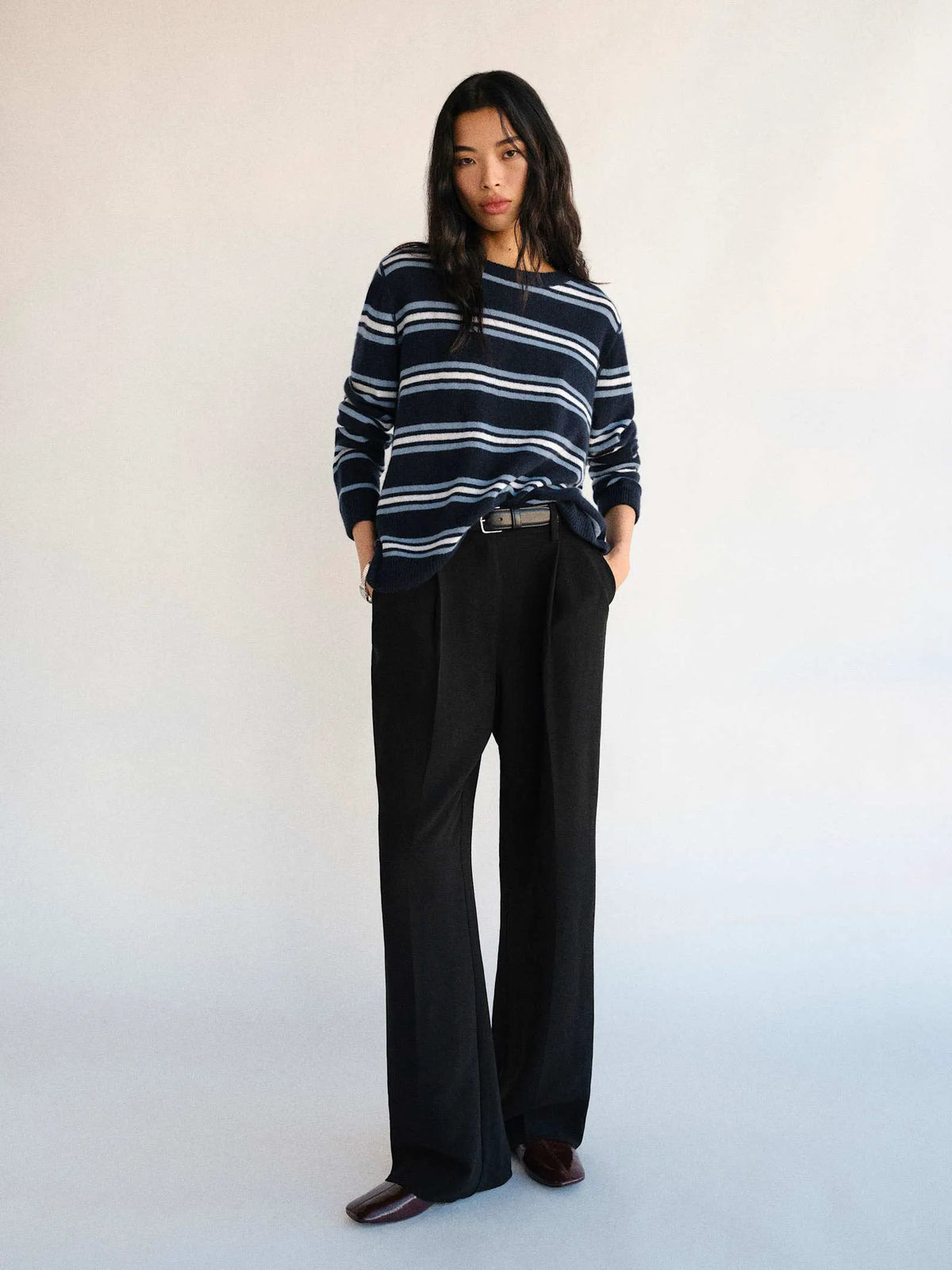 Navy Multi Stripe