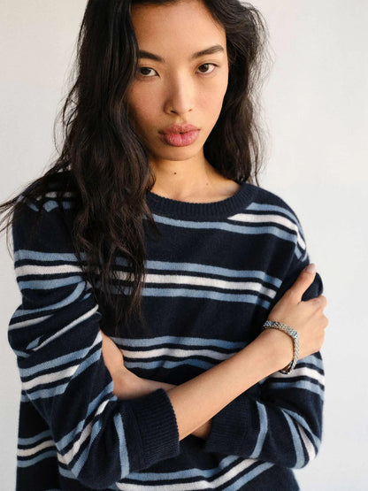 Navy Multi Stripe