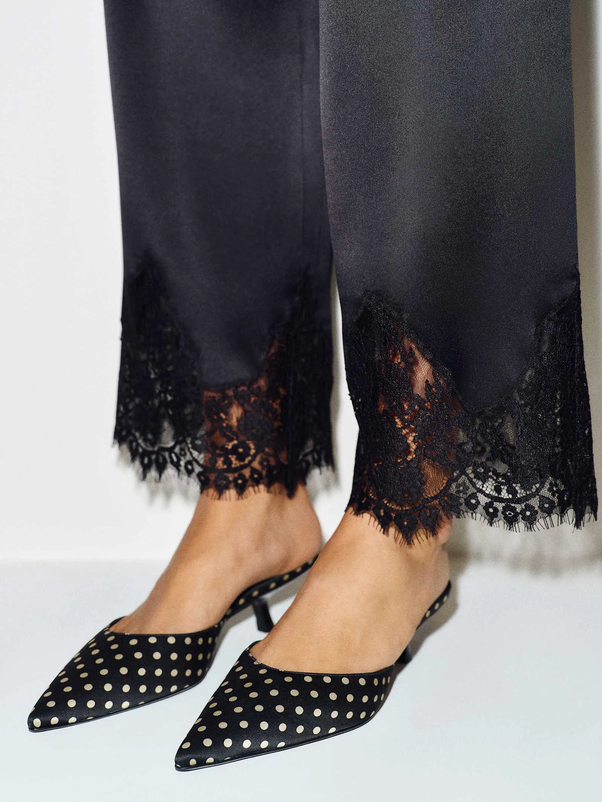 Polka Dot Satin
