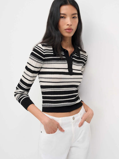 Black Cream Stripe