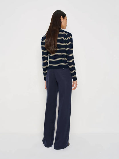 Parmesan Navy Stripe