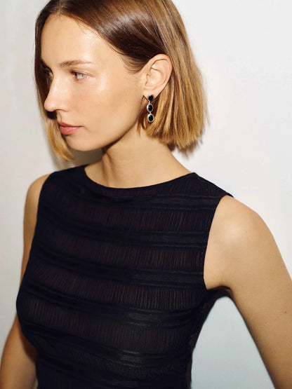 Black Sheer Stripe