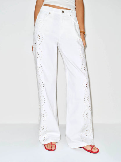 Optic White Eyelet