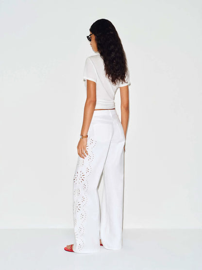 Optic White Eyelet