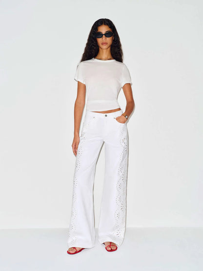 Optic White Eyelet