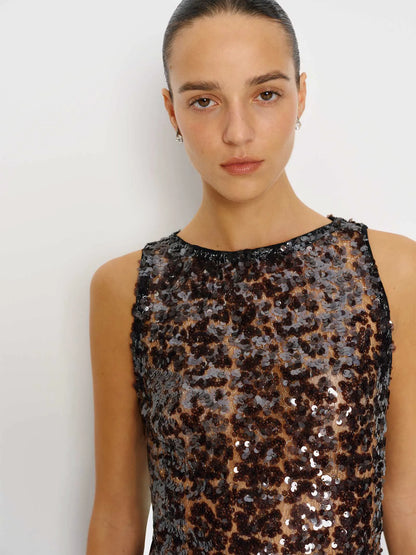 Black Sheer Sequin