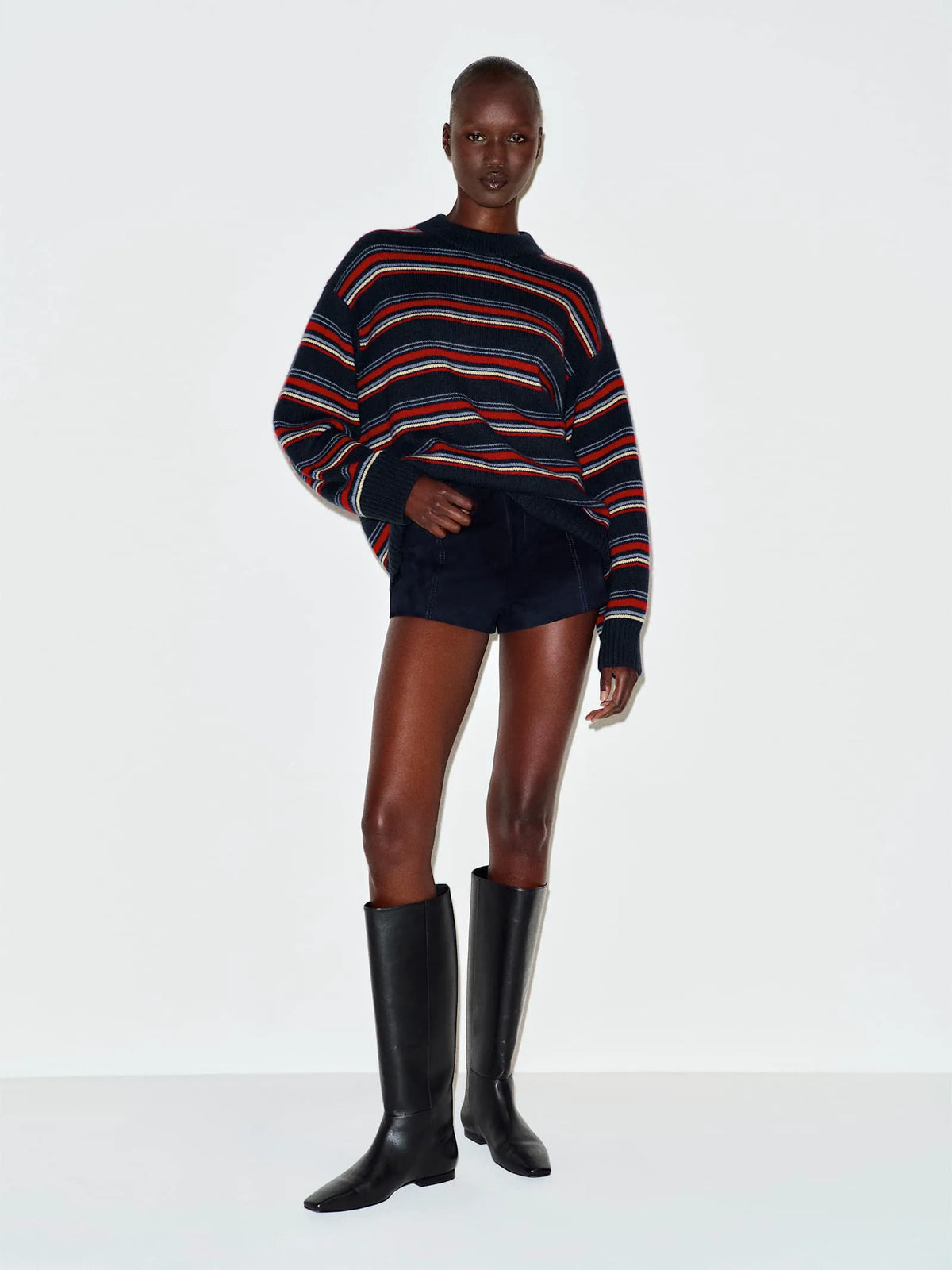 Navy Suede