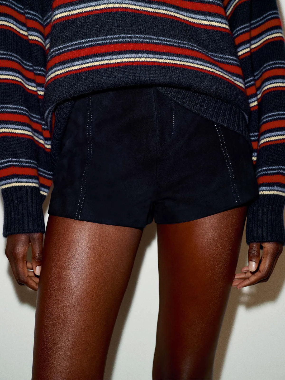 Navy Suede