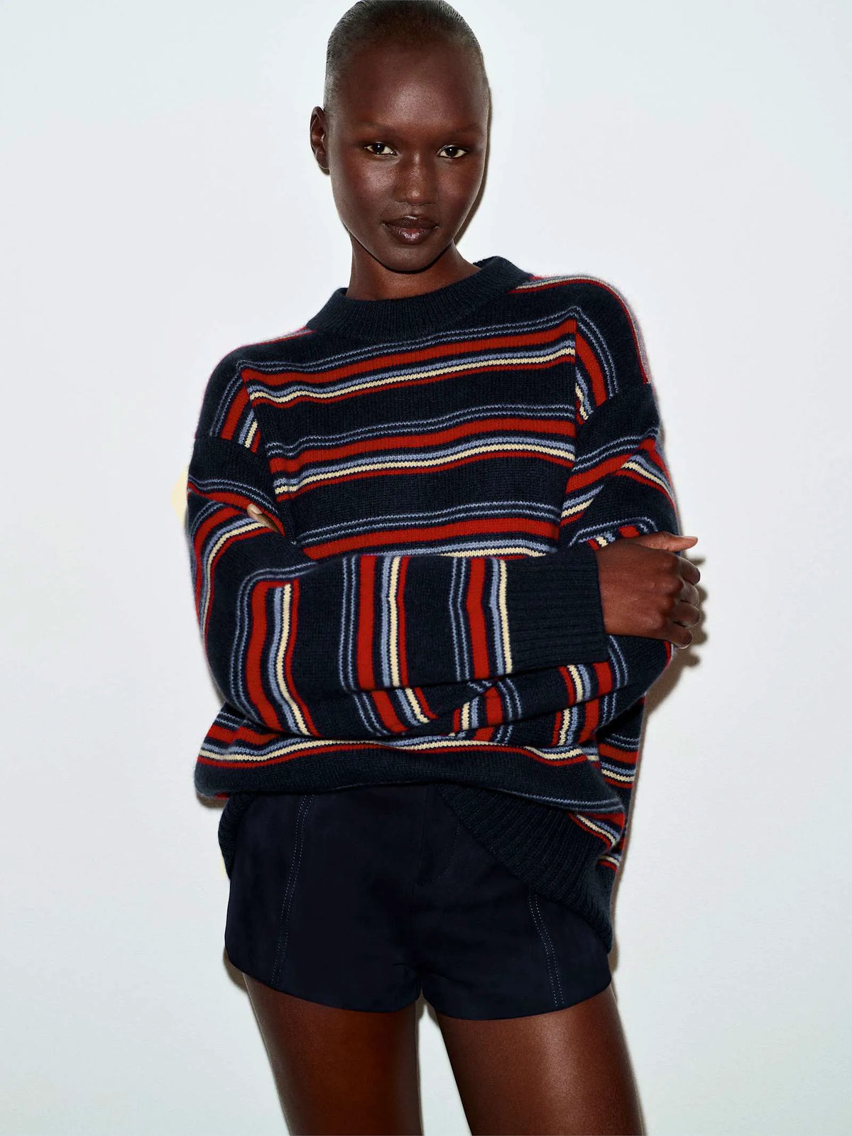 Navy Suede