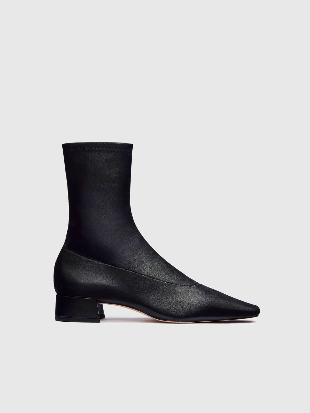 Black Stretch Leather