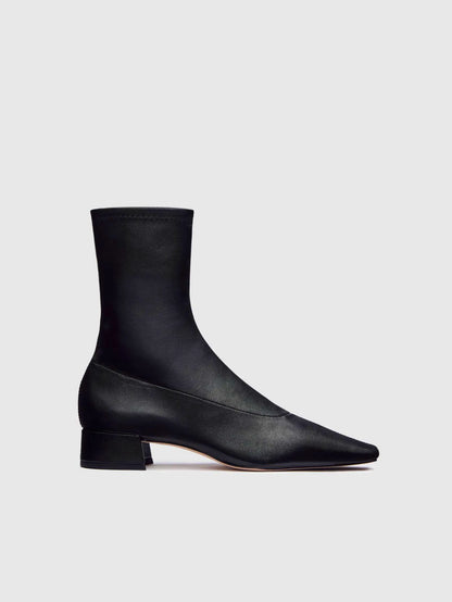 Black Stretch Leather
