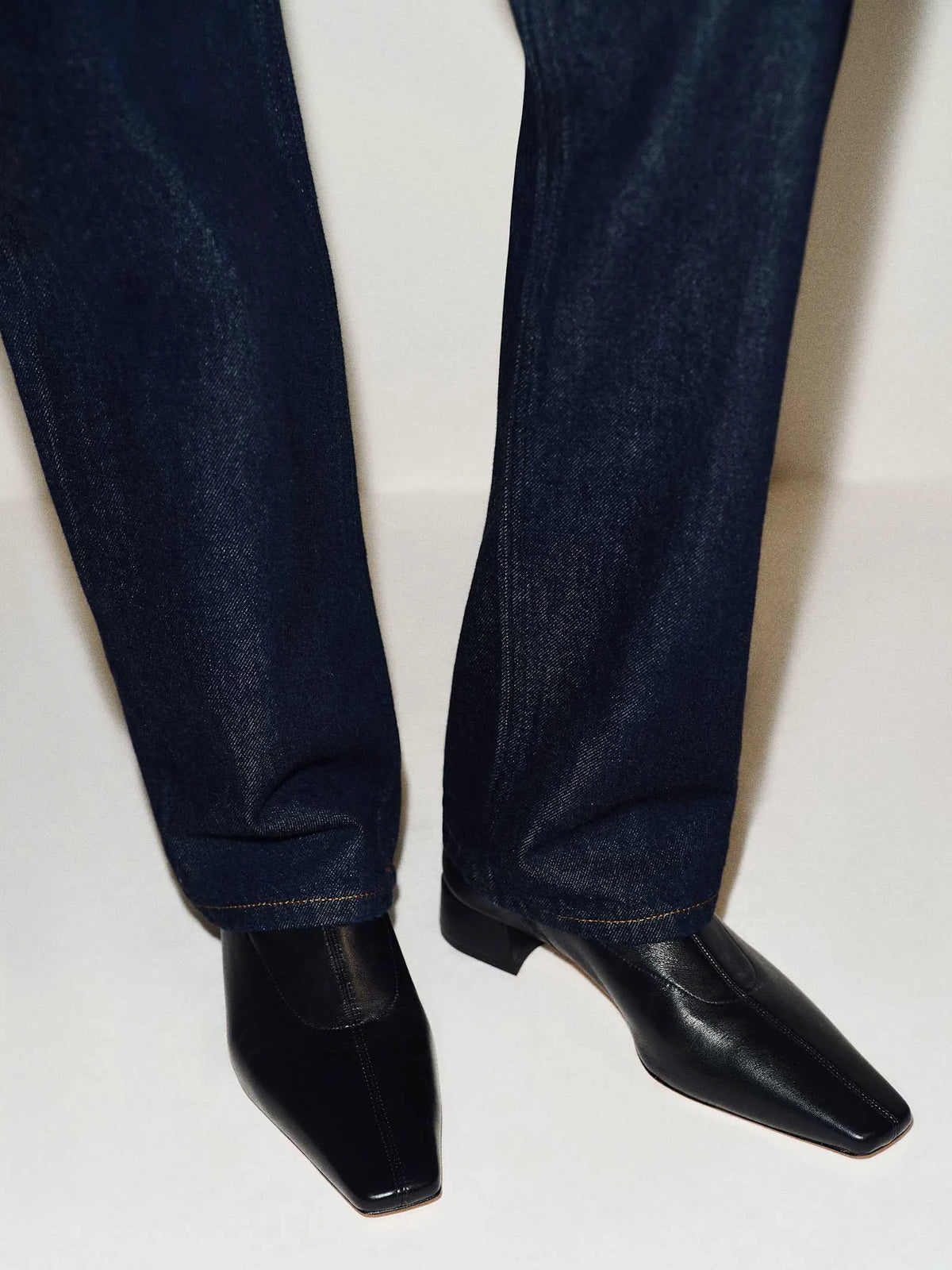 Black Stretch Leather
