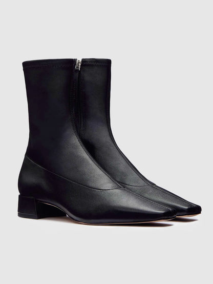 Black Stretch Leather