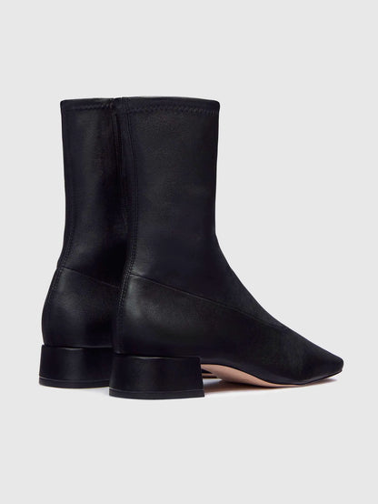 Black Stretch Leather