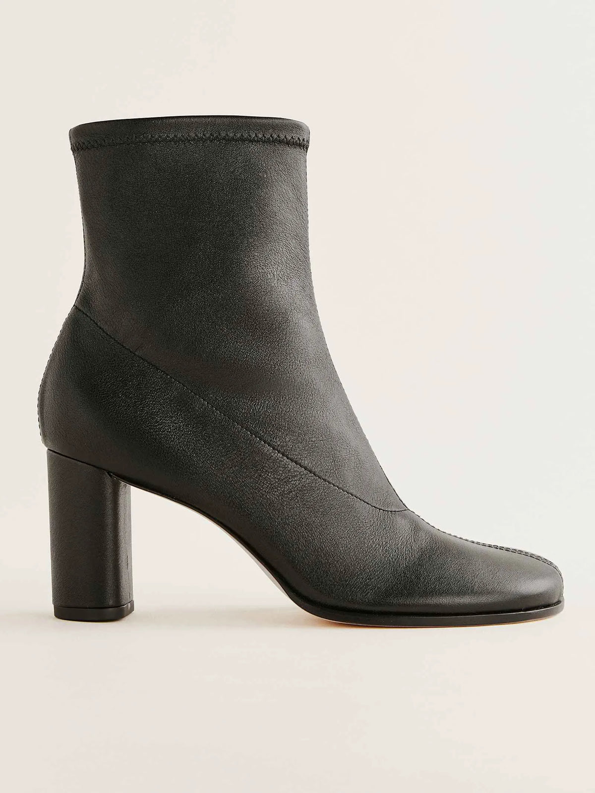 Black Stretch Leather