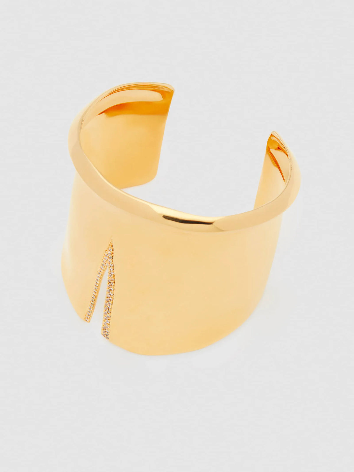 Gold With Pave Slit