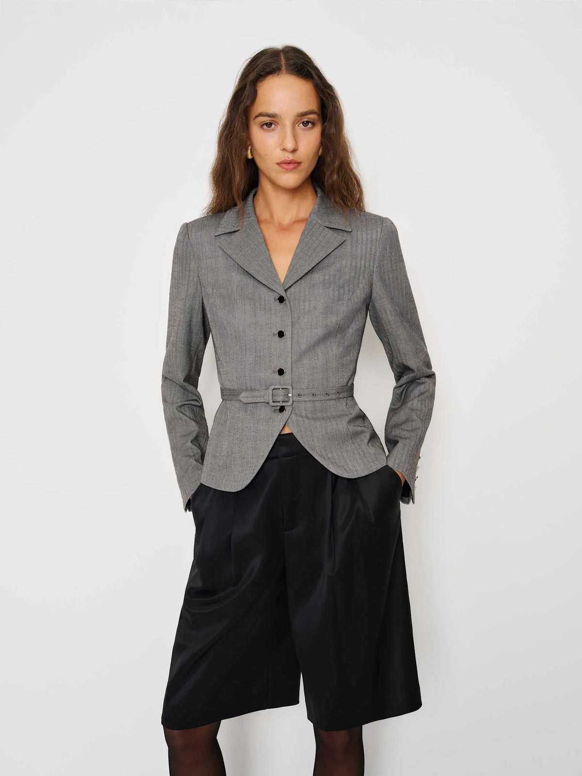 Black Herringbone