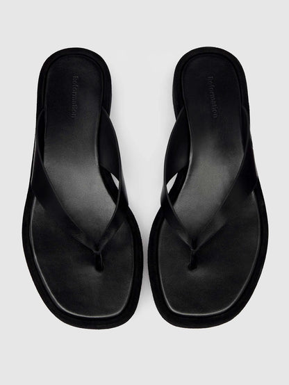 Black Suede Leather
