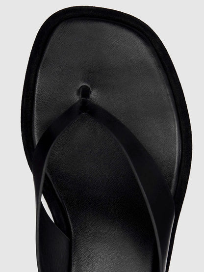 Black Suede Leather