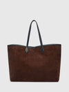 Espresso Suede Black Leather