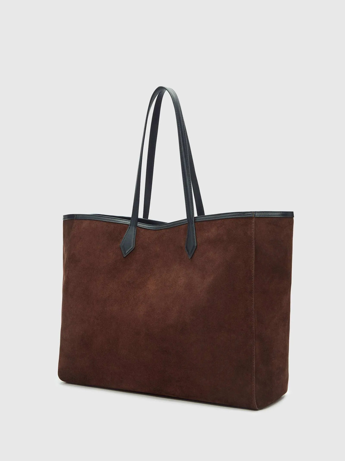 Espresso Suede Black Leather