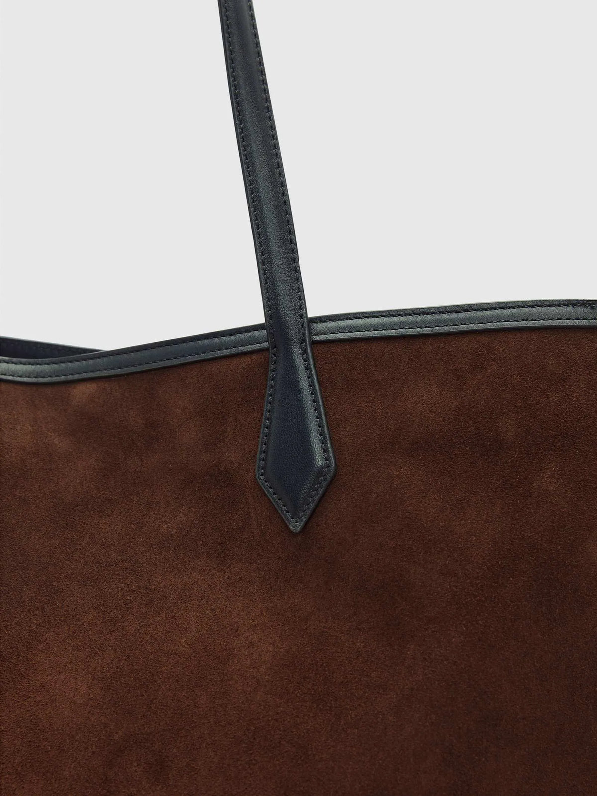 Espresso Suede Black Leather