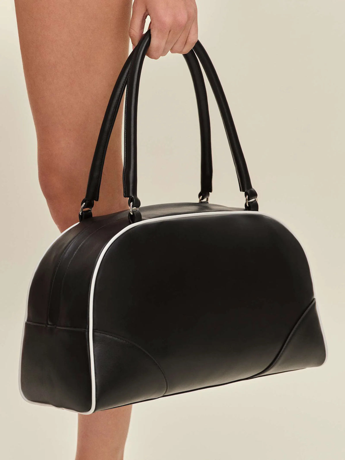 Black White Leather