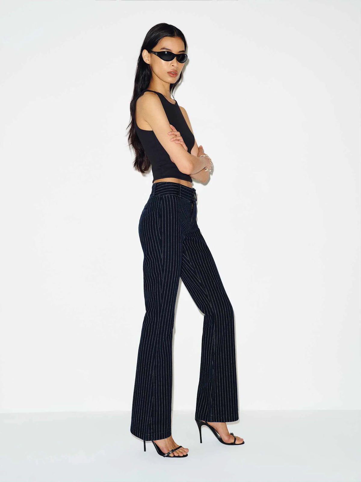 Indigo Pinstripe