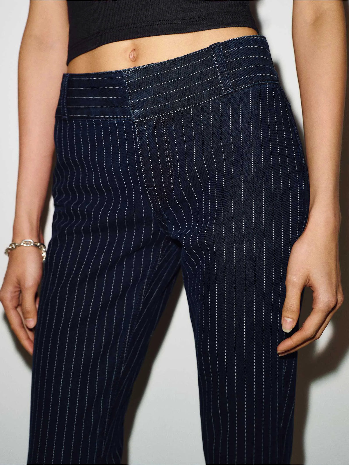 Indigo Pinstripe