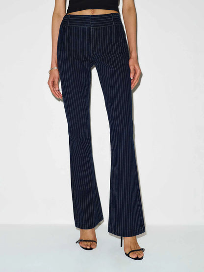Indigo Pinstripe