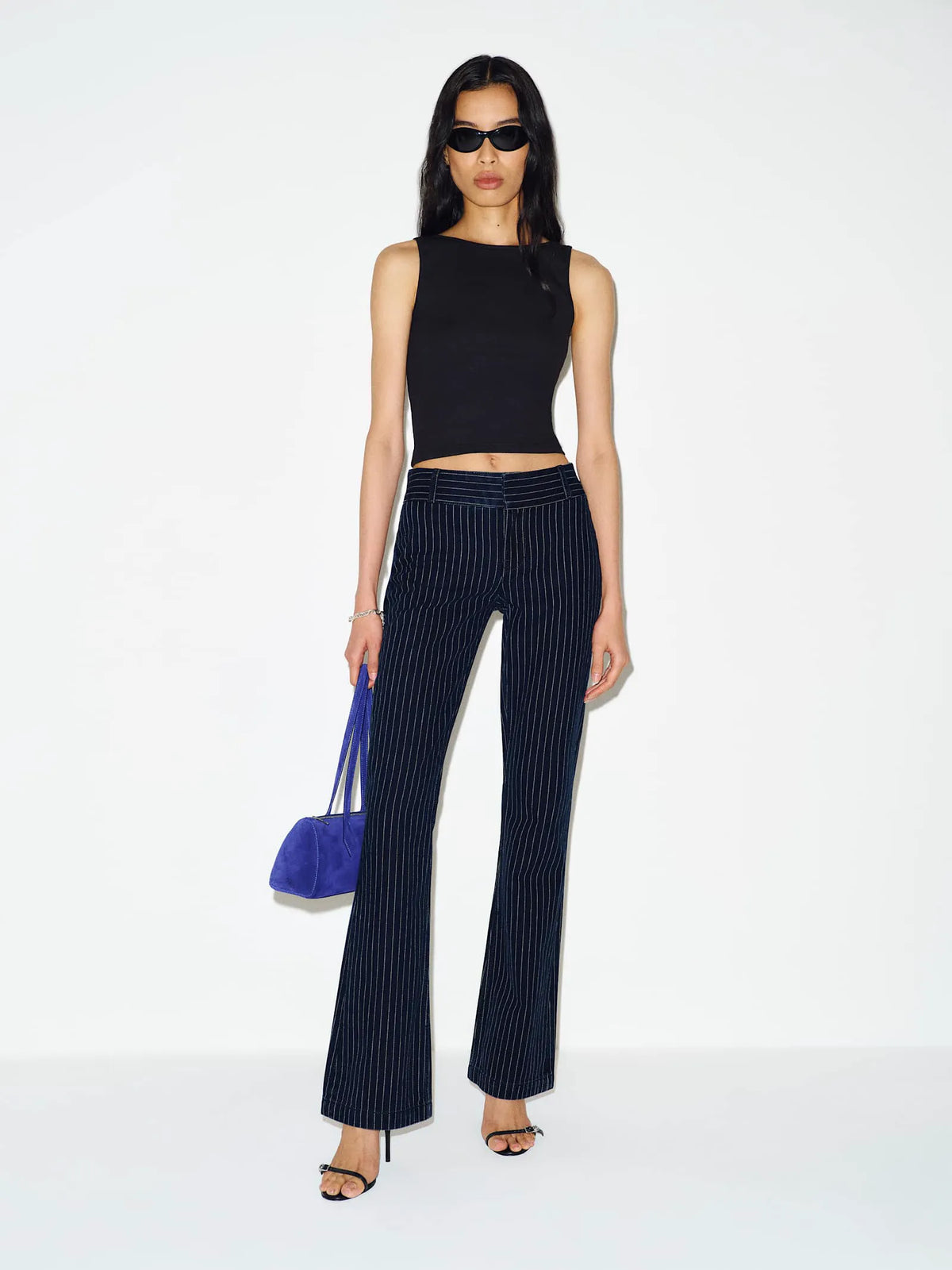 Indigo Pinstripe