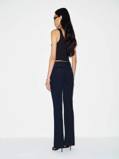 Indigo Pinstripe