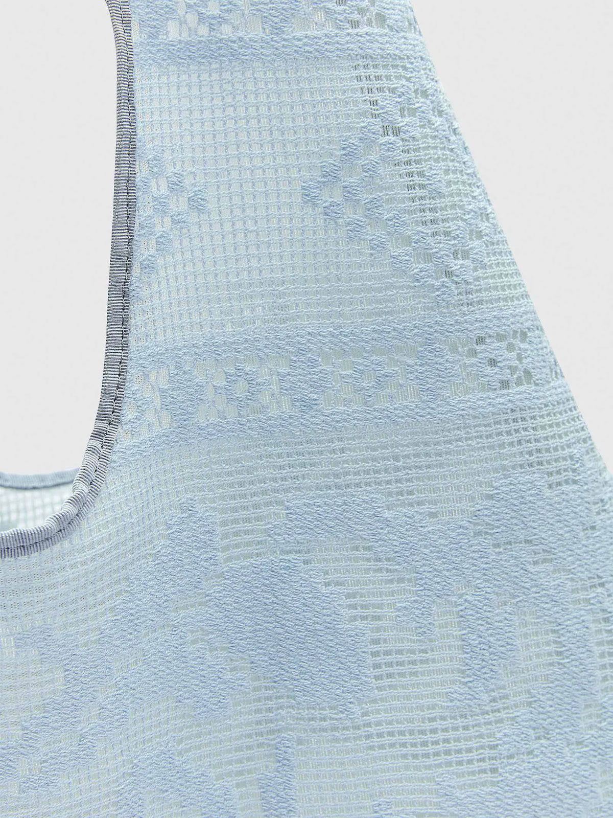 Mist Blue Floral Lace