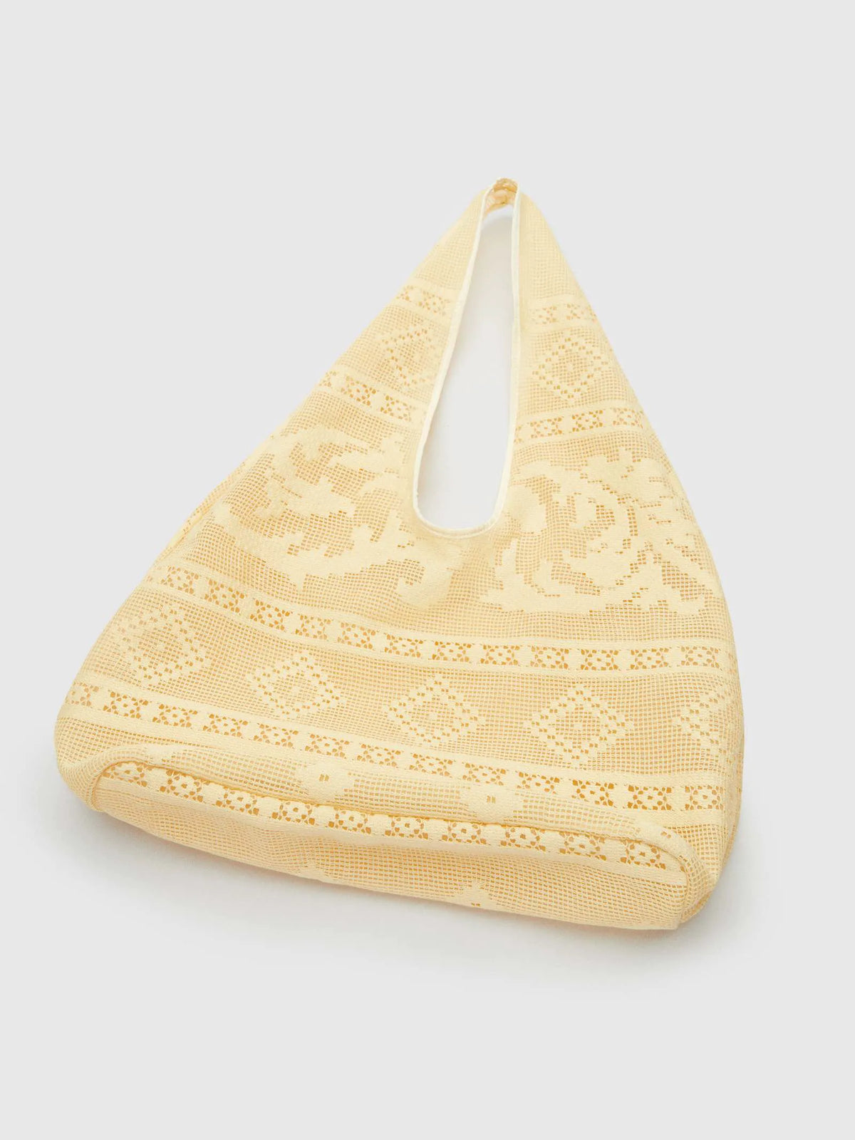 Lemon Custard Floral Lace