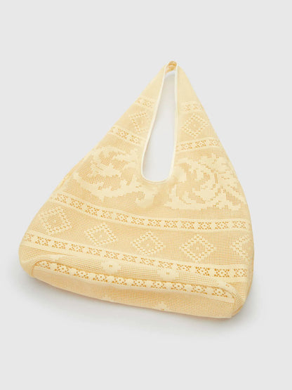 Lemon Custard Floral Lace