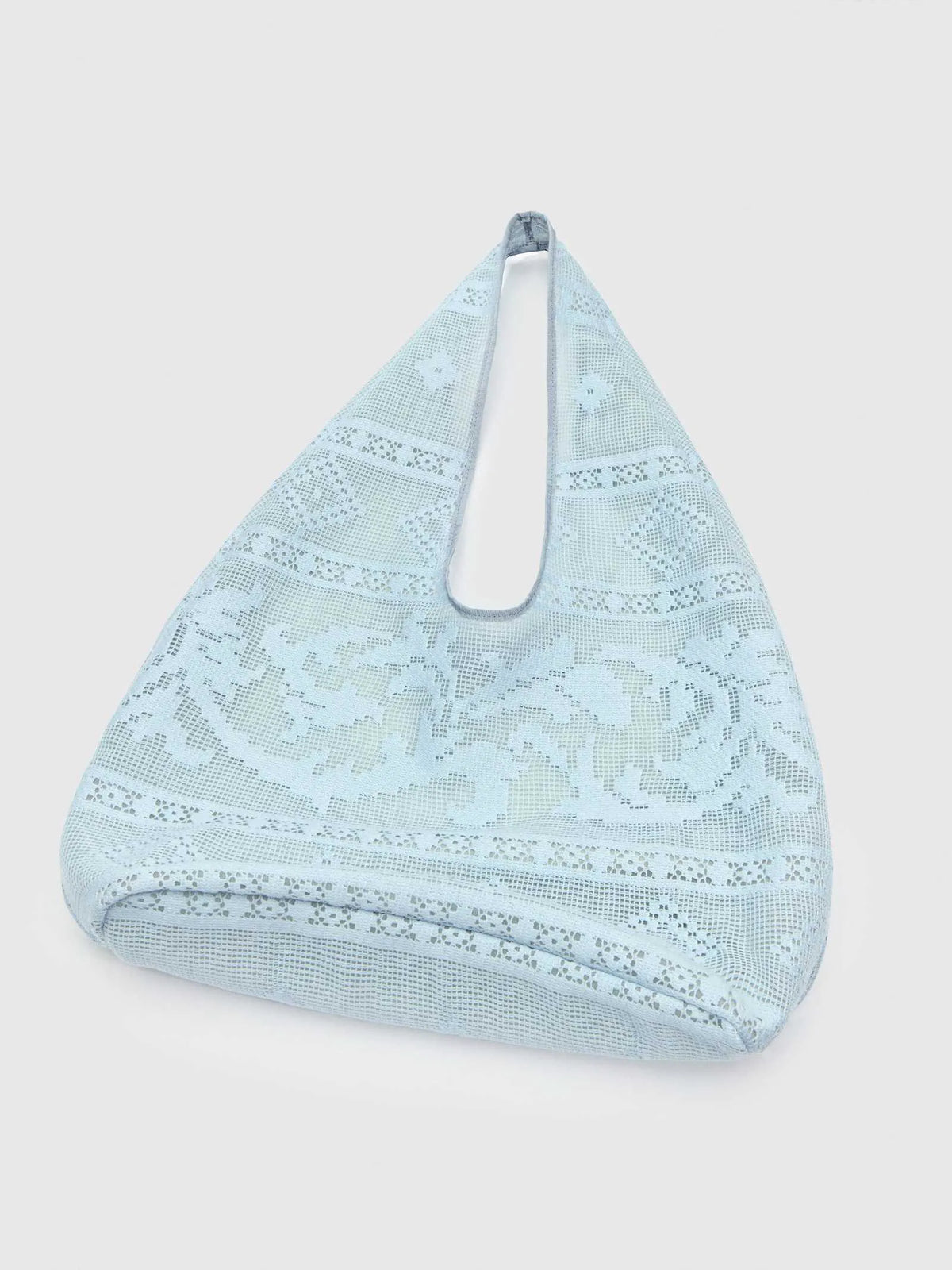 Mist Blue Floral Lace