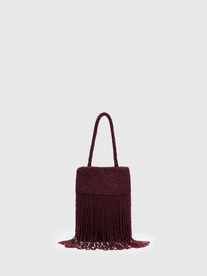 Burgundy Beaded