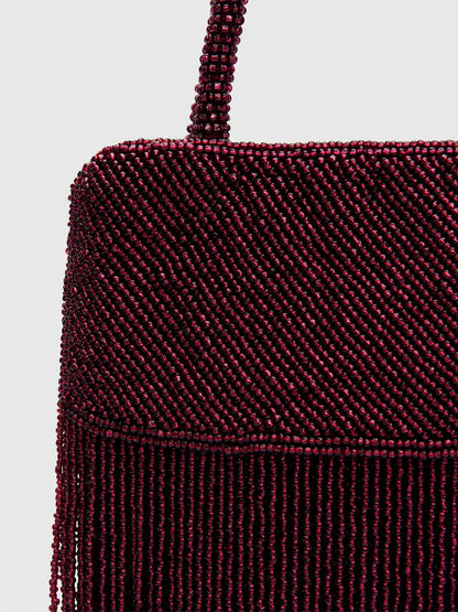 Burgundy Beaded