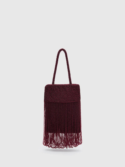 Burgundy Beaded