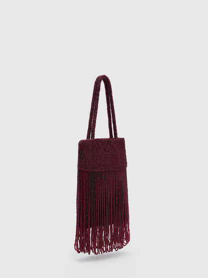 Burgundy Beaded