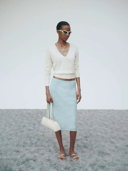 Blue Embellished