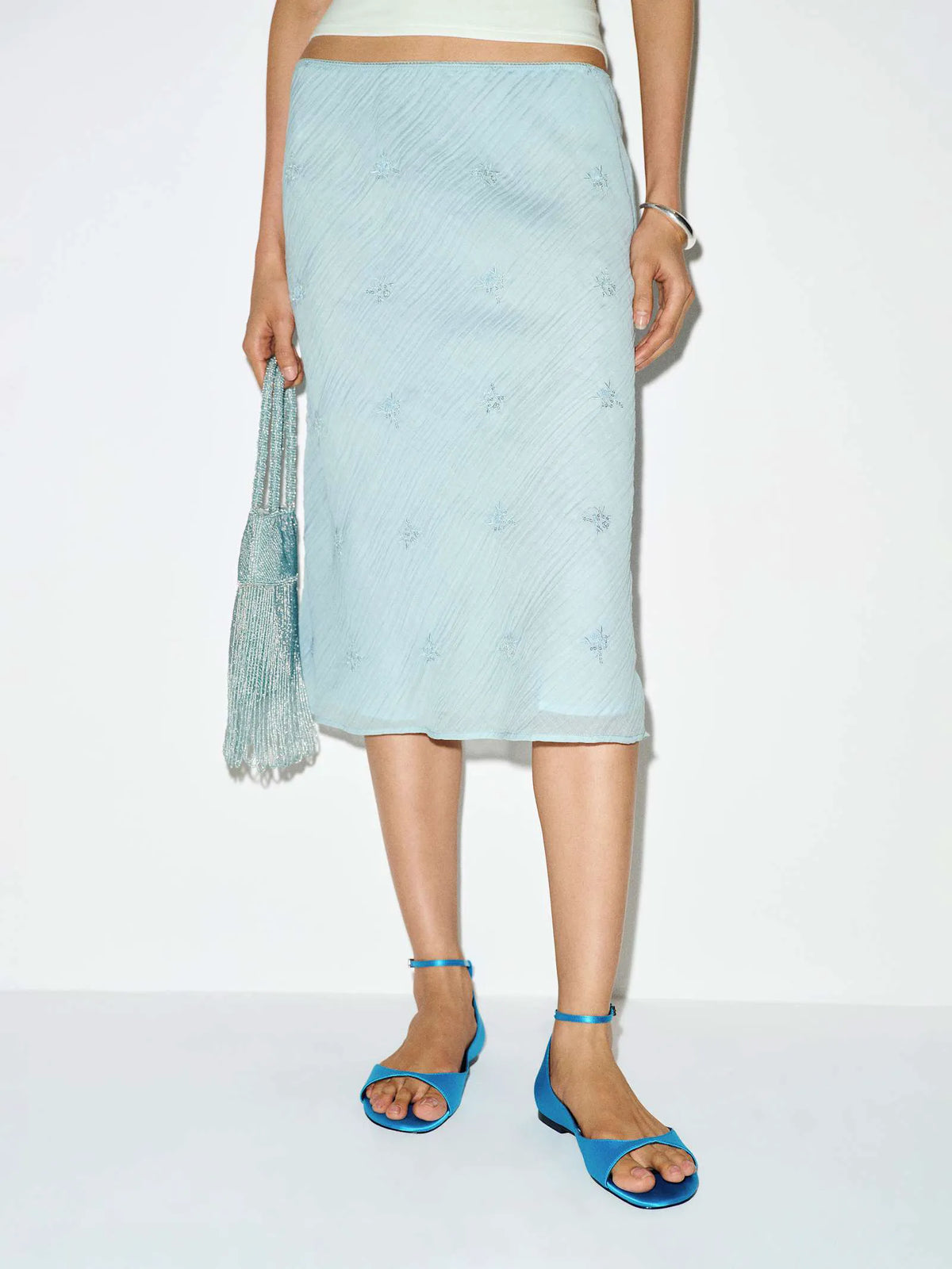 Blue Embellished