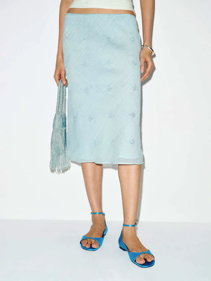 Blue Embellished