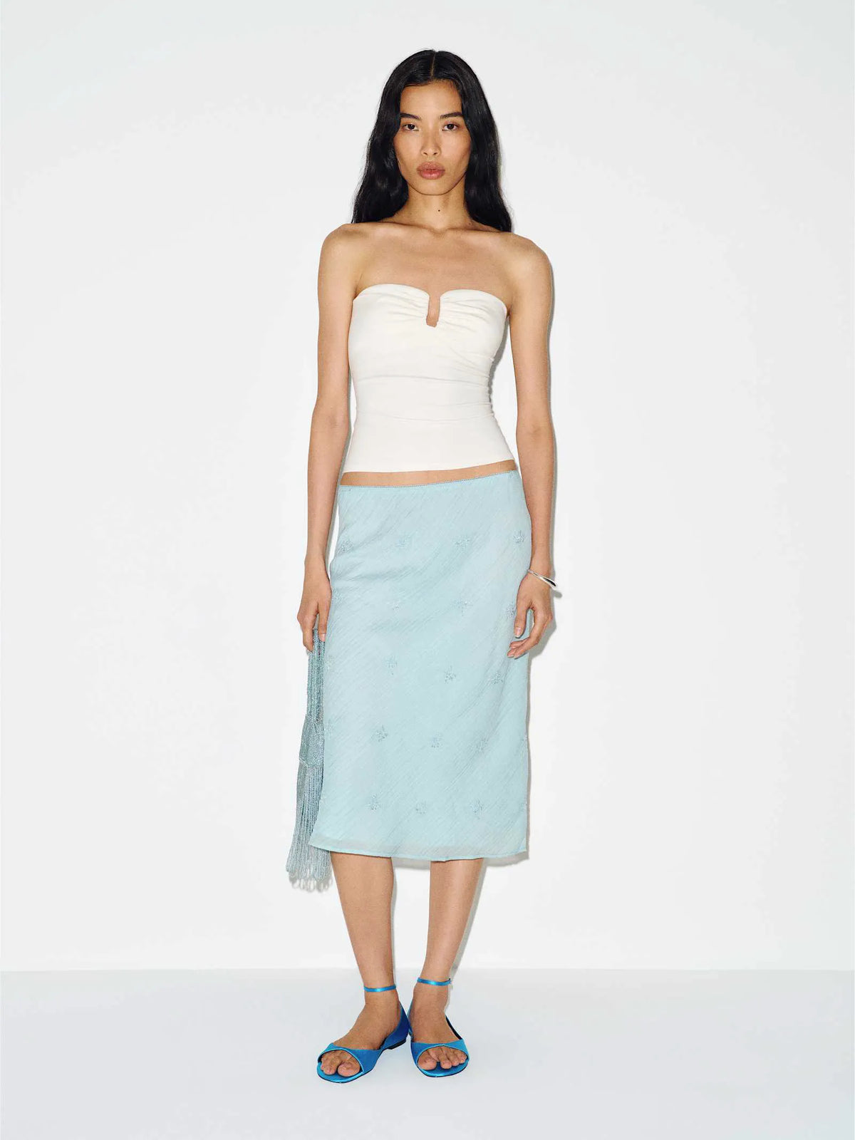 Blue Embellished