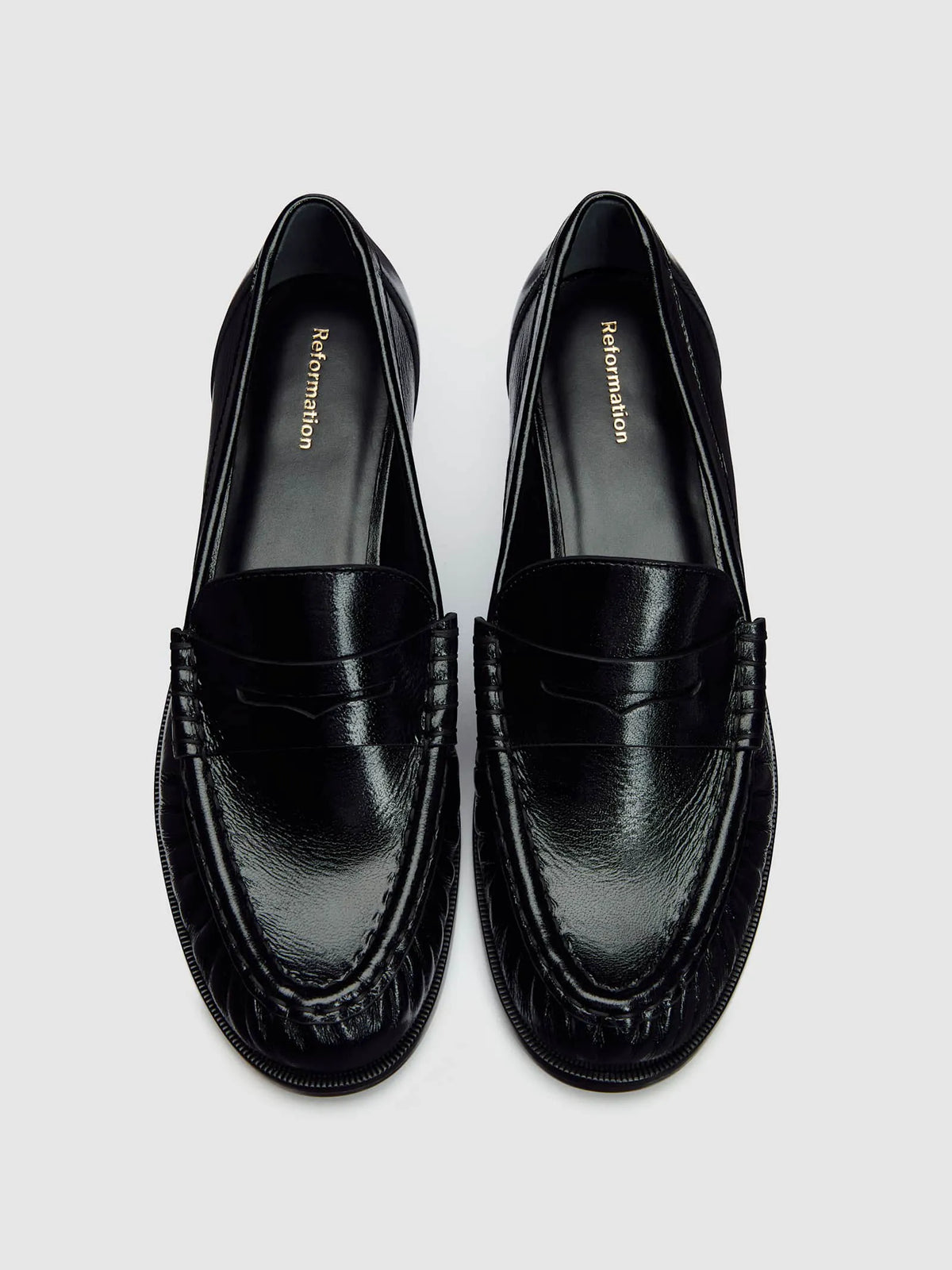 Black Crinkle Patent
