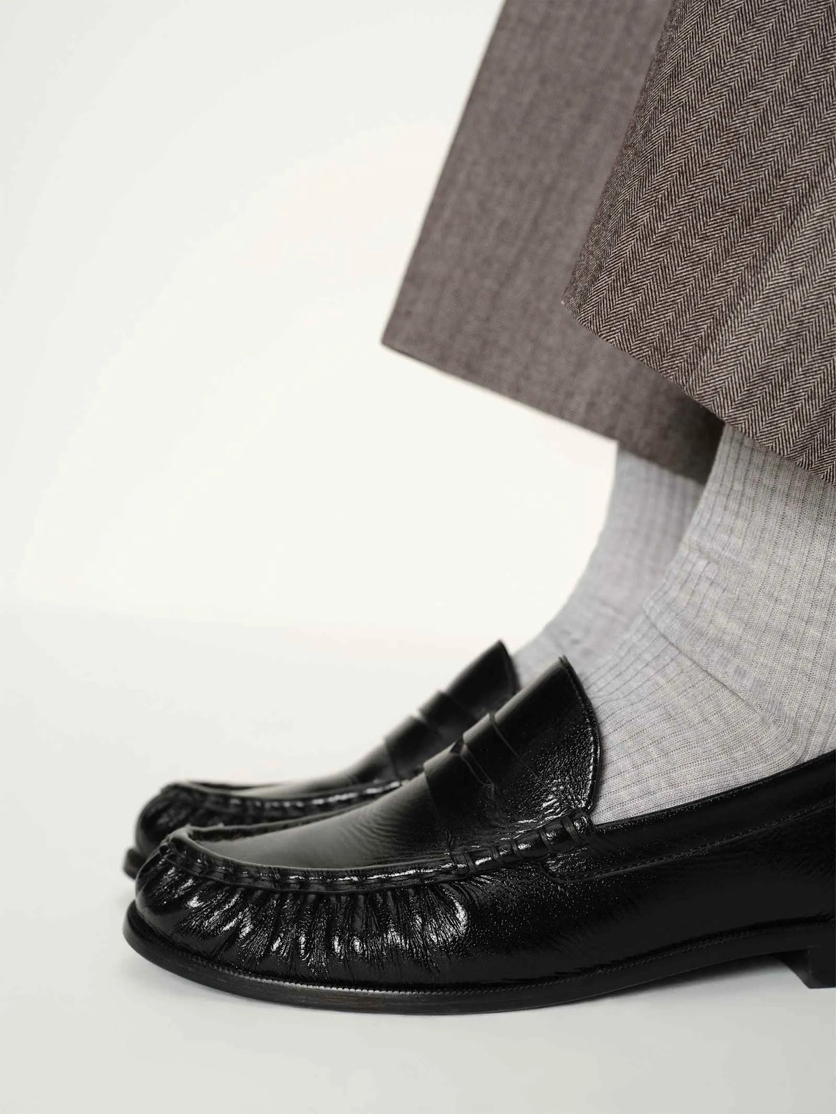 Black Crinkle Patent