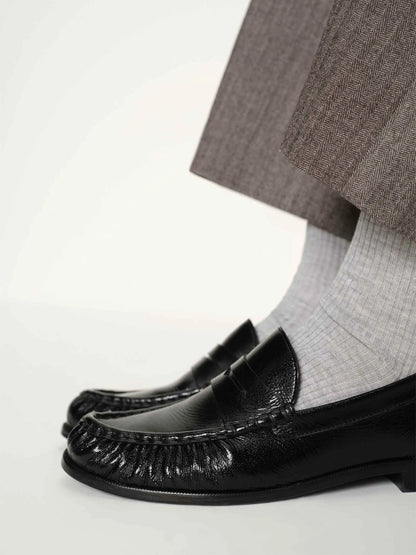 Black Crinkle Patent